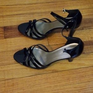 Patent leather sandal